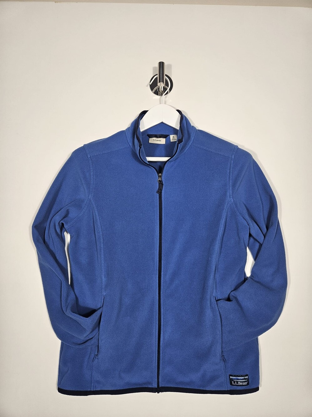 L.L.Bean Women’s Full-Zip Fleece Jacket – Blue – Size Medium - Picture 2 of 6